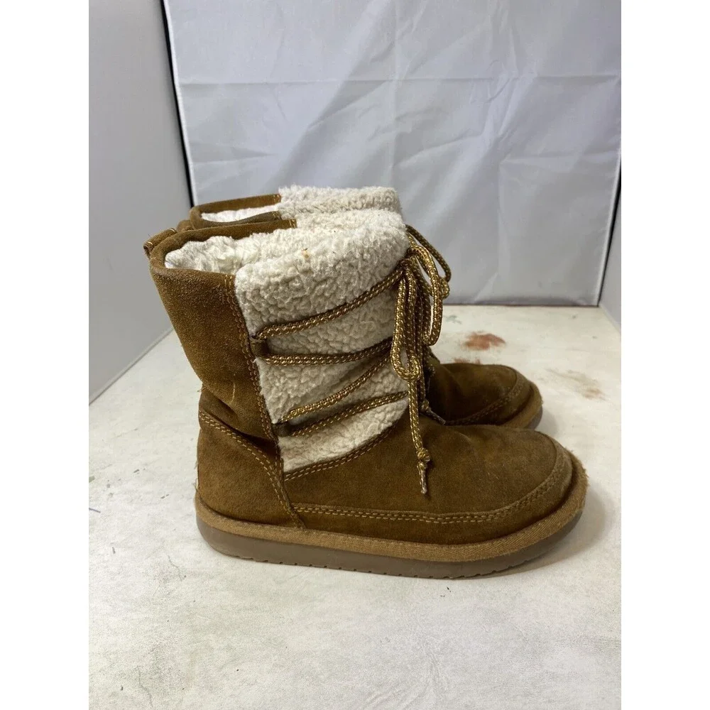 KOOLABURRA By UGG Kids Size 1 Boots Michon Short 1124110K Chestnut Brown
